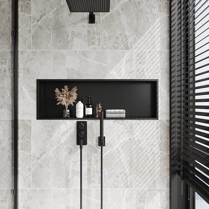 Neodrain Shower Niche, Insert Bathroom Storage Shower Shelf, Stainless Steel - Image 2