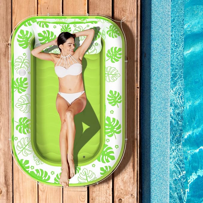 Inflatable Tanning Pool Lounger Float - Image 8