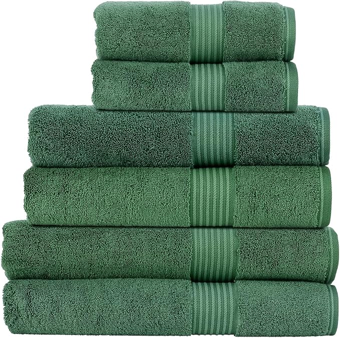 Christy Supreme Hygro Family Towel Set | Spruce Green | 100% Luxury Supima by Christy