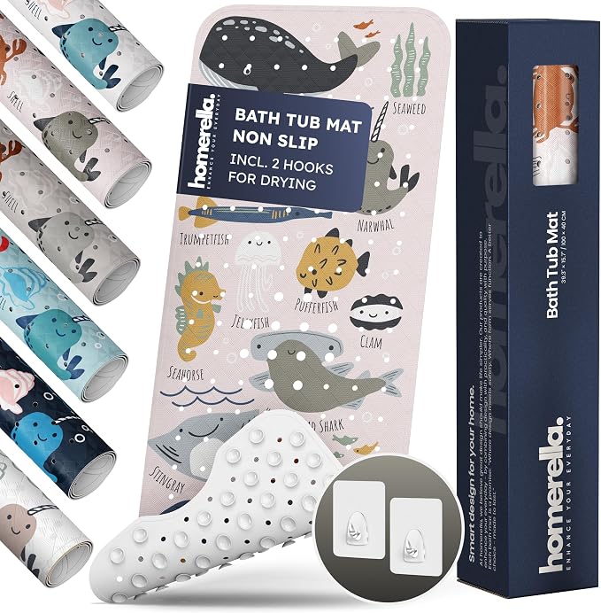 Bath Tub Mat Non Slip Anti Mold by Homerella