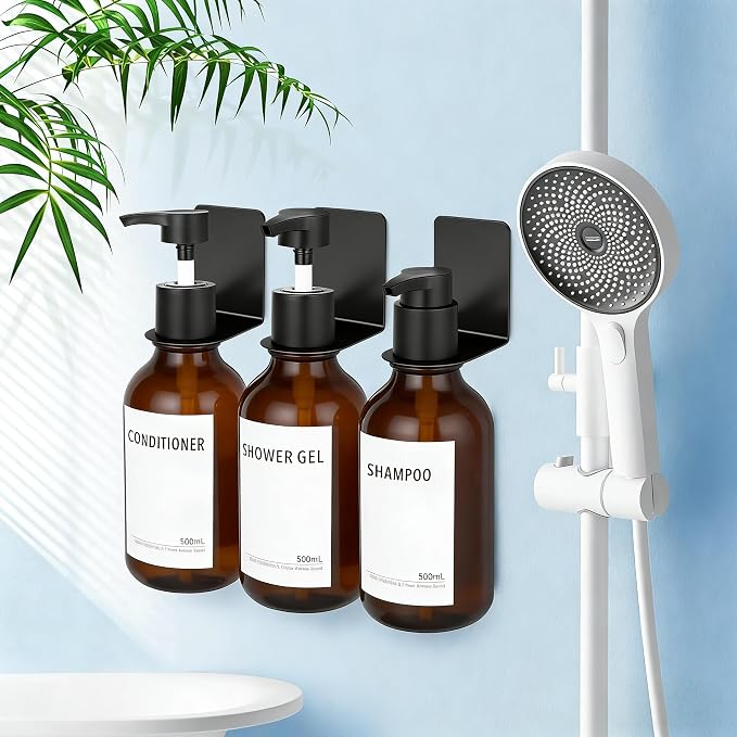 Adhesive Soap Bottle Dispenser Holder Wall Mount - Image 7