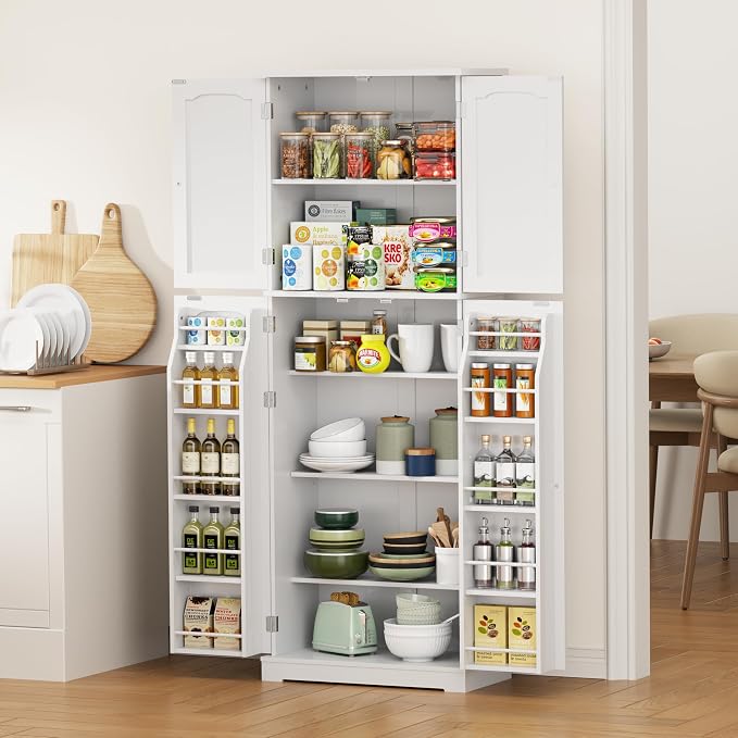 Yusong 64'' Kitchen Storage Cabinet, Tall Pantry Storage Cabinet - Image 4