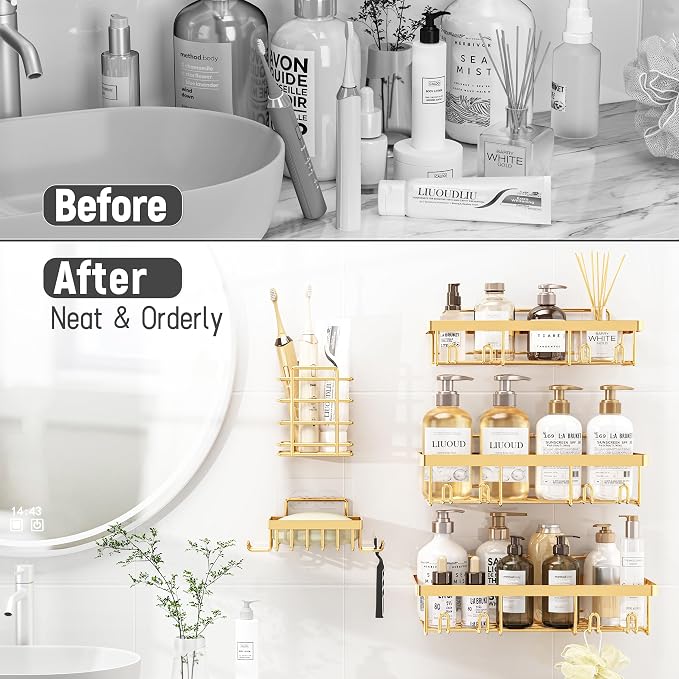10 Pack Shower Caddy Organizer Rack Shelf - Image 6