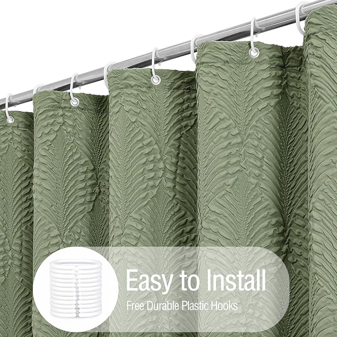 Gibelle Sage Green Shower Curtain - Image 7