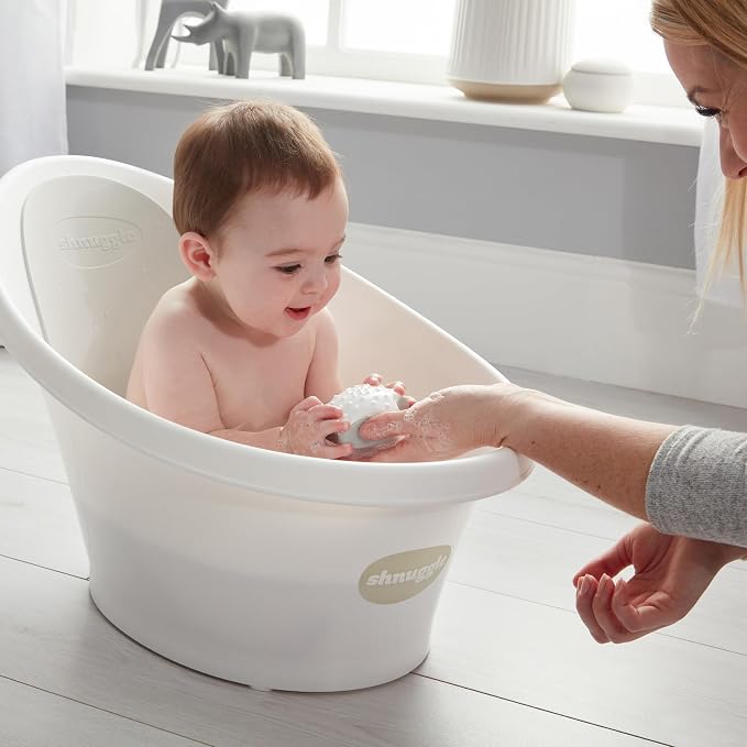 Shnuggle Newborn Baby Bath | Built in Support Bump and Soft Backrest | Suitable - Image 6