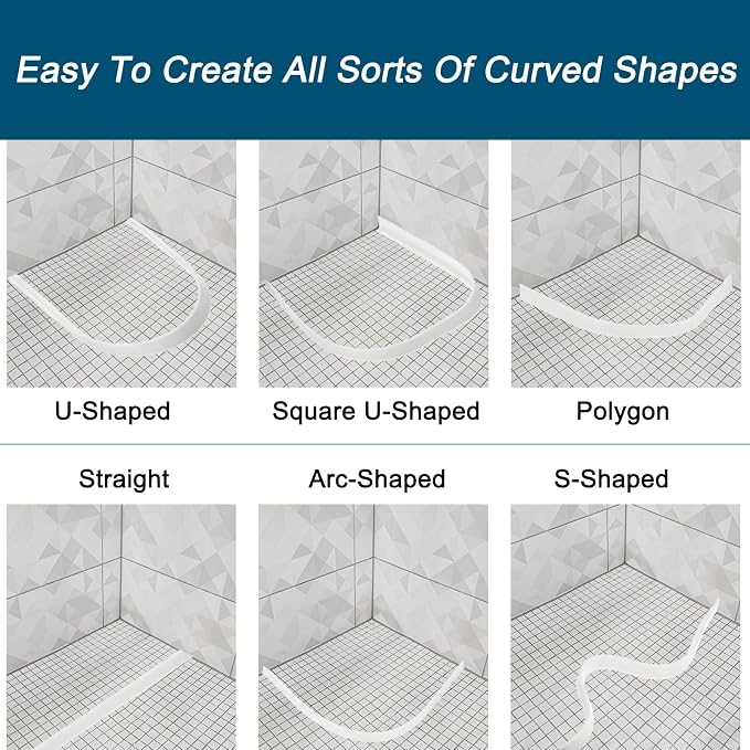 uxcell 118 Inch Collapsible Shower Barrier Stopper Water Splash Guard Blocker - Image 5