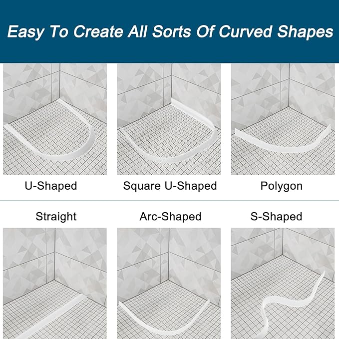uxcell 59 Inch Collapsible Shower Barrier Stopper Water Splash Guard Blocker - Image 5