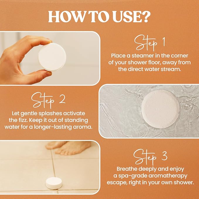 MESMOS 6 Assorted Shower Steamers Aromatherapy, Stress Relief Relaxation Spa - Image 4