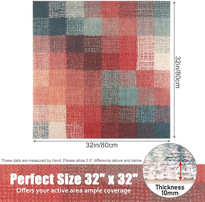 Shower Mat Bathtub Mat Non-Slip: 32x32 Inch Soft Comfort Bath Mat - Image 8