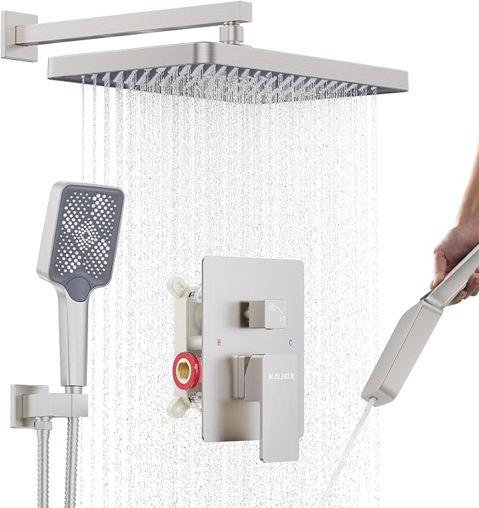 Shower System 13-Inch Rainfall Shower Head by KOJOXSANITARY