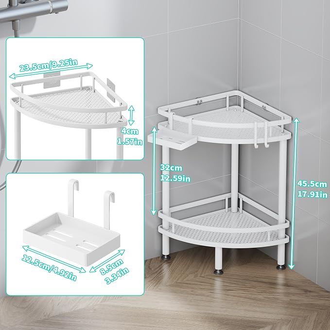 HapiRm Standing Corner Shower Caddy - Image 2
