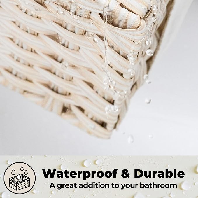GRANNY SAYS Gray Wicker Baskets, Decorative Baskets - Image 4