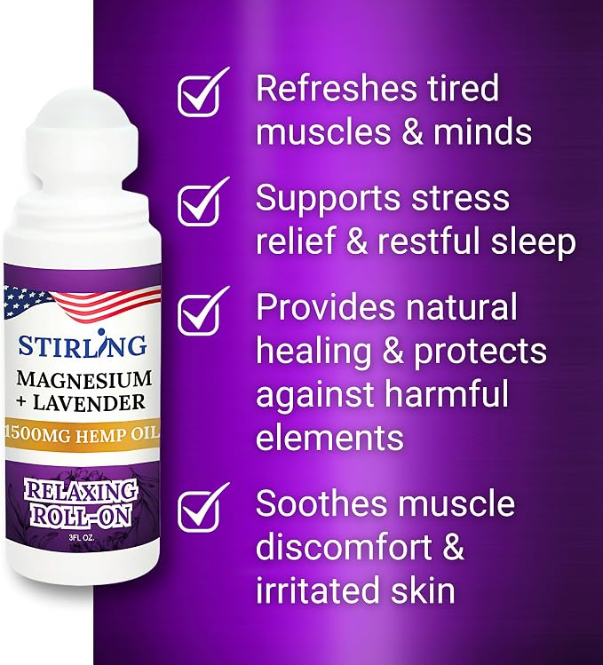 Stirling Lavender Roll On Lotion - Image 3