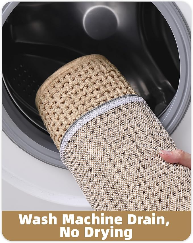 Color&Geometry Rubber Backed Waffle Bath Mat Non Slip Machine Washable Bathroom - Image 7