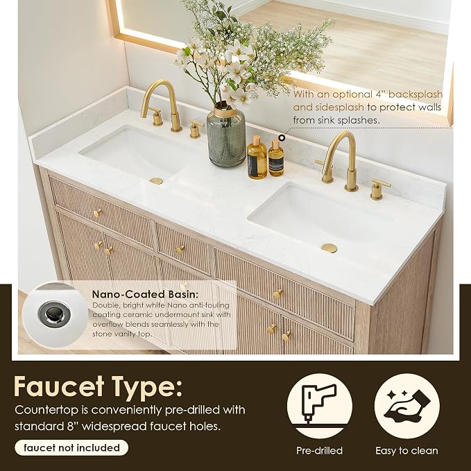 ALTAIR 60 in Bathroom Vanities Double Sink Vanity - Image 7