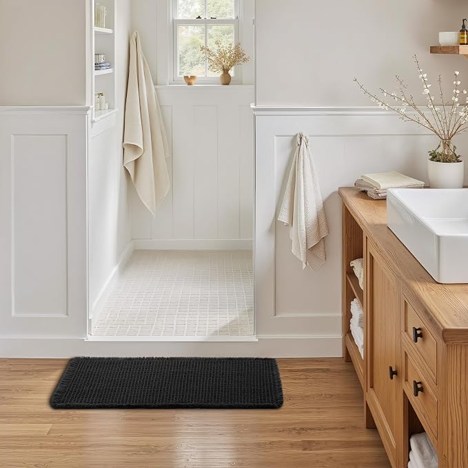 GRANNY SAYS Waffle Bath Mat 20" x 32", Boho Bathroom Rugs Non Slip Washable - Image 4