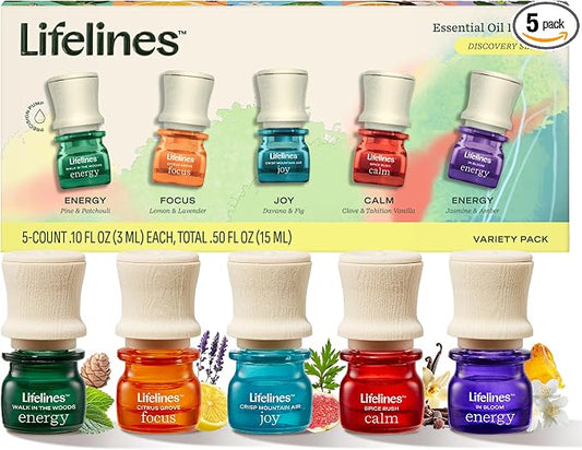 Lifelines Essential Oil Blends, Focus & Energy Blends by LifeLines