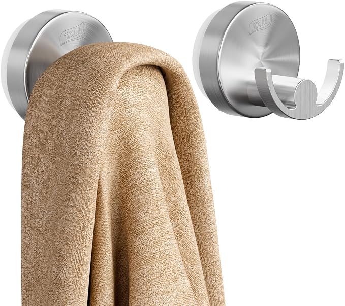 TAILI Stylish 304 Stainless Steel Bathroom Suction Hooks by TAILI
