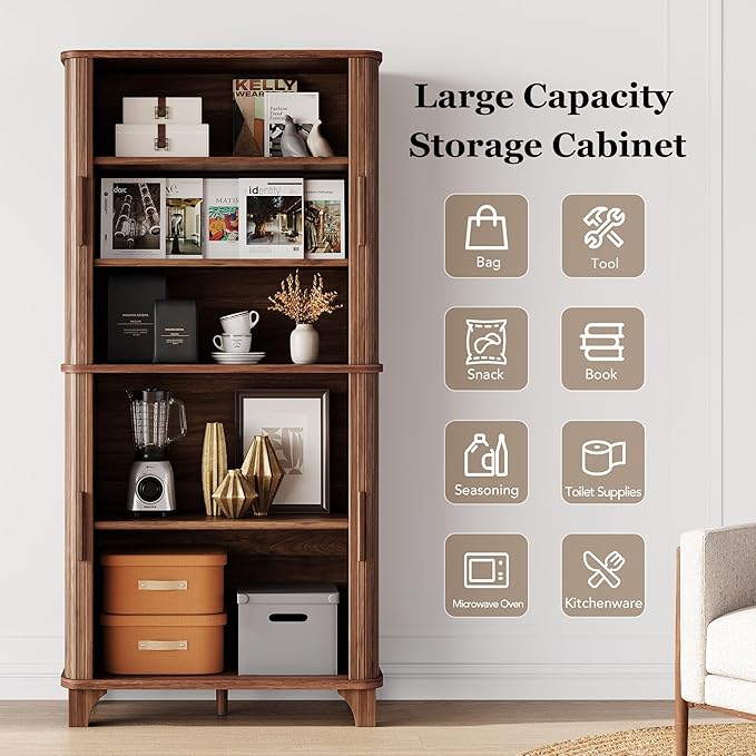 69" Tall Kitchen Pantry Storage Cabinet - Image 4