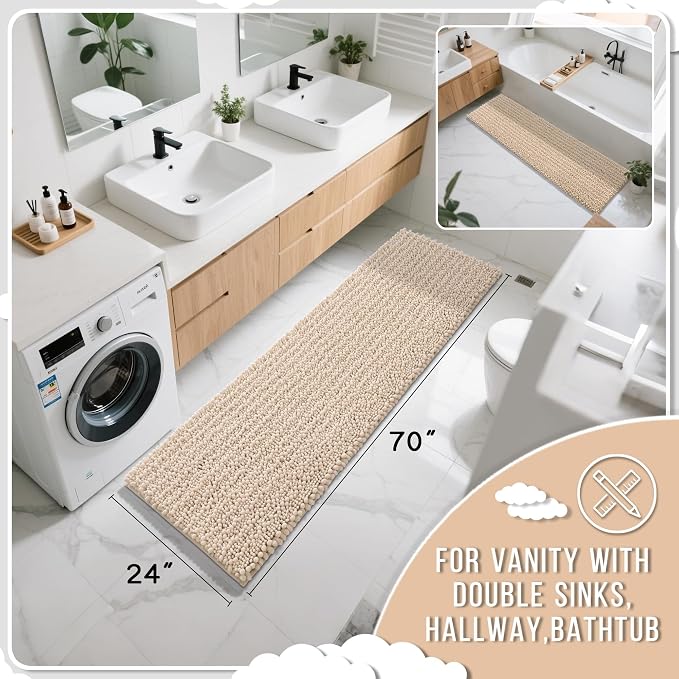 Yimobra Bathroom Runner Rug 70x24 Inch - Image 2