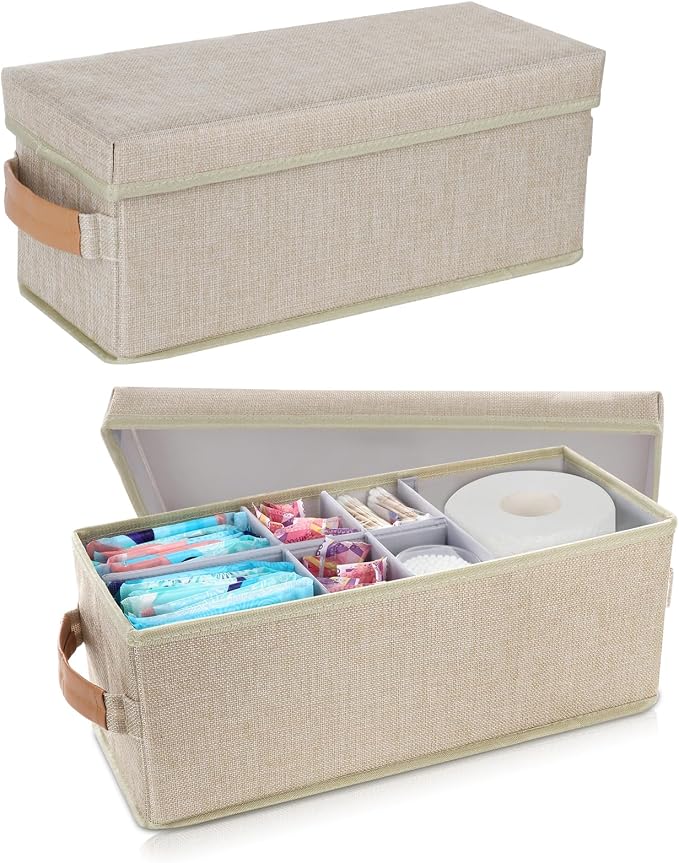Lukeline Tampon Holder for Bathroom, Bathroom Storage Containers by LuKeline