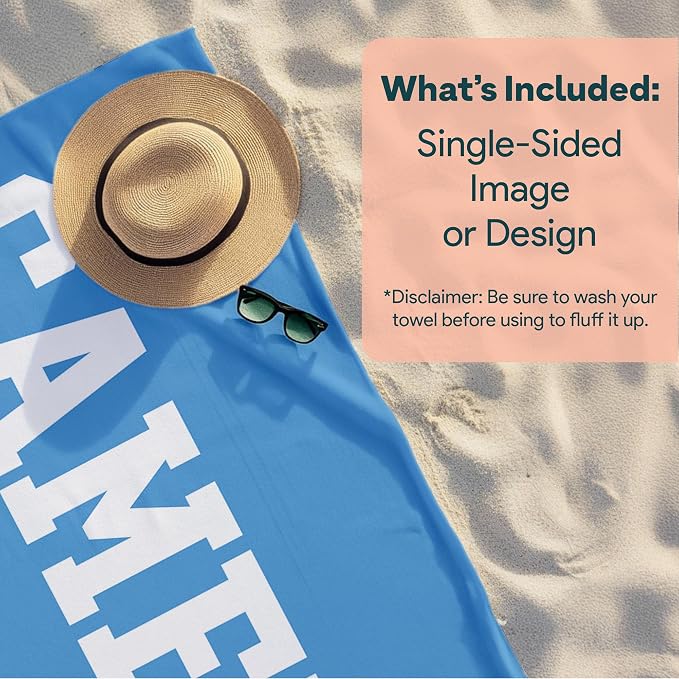 Ships Next Day - Personalized Beach Towel - Image 6