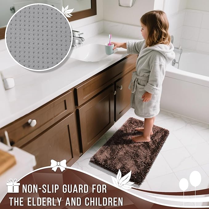 Yimobra Long Bathroom Rug Non Slip 44x24 Inch, Extra Thick Soft Absorbent - Image 6