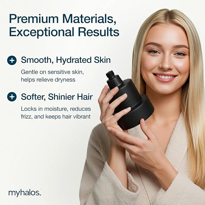 MyHalos® Filtered Shower Head for Hard Water Filter - Image 3