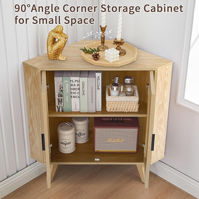 BERRYMERRY Fluted Corner Cabinet - Image 5