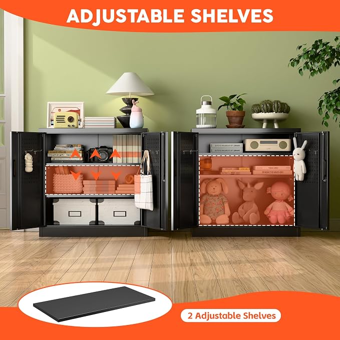 Aobabo 31.5" H Metal Storage Cabinet - Image 4