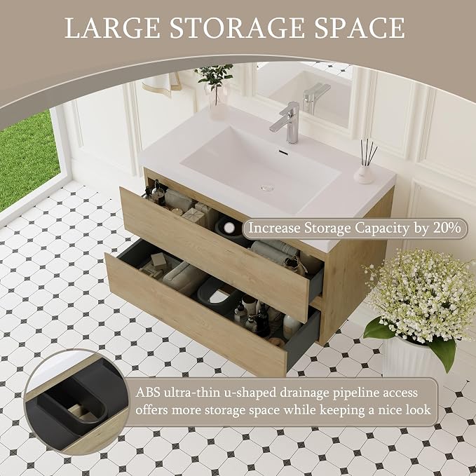 36" Floating Bathroom Vanity - Image 3