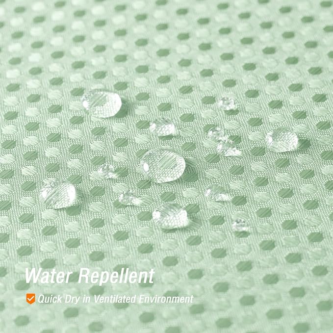 Gibelle Small Stall Shower Curtain 36 x 72, Narrow Half Waffle Weave Textured - Image 3