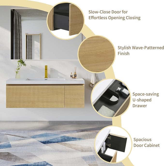 48'' Floating Bathroom Vanity - Image 3