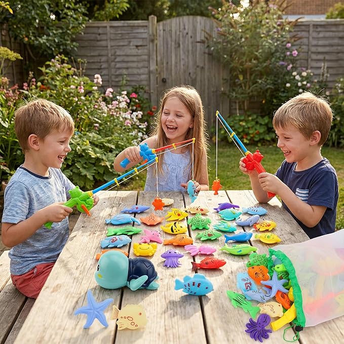Magnetic Fishing Pool Toys Game, Water Table Bathtub Bath Toy - Image 5