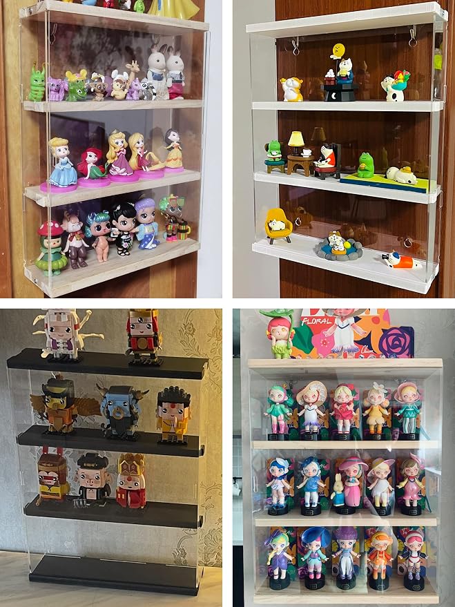 Choowin 3 Layer Wall Shelf Clear Acrylic Display Case - Image 5