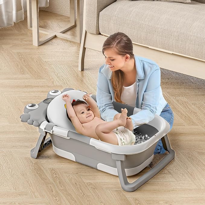 Collapsible Baby Bathtub for Newborns to Toddler - Image 5