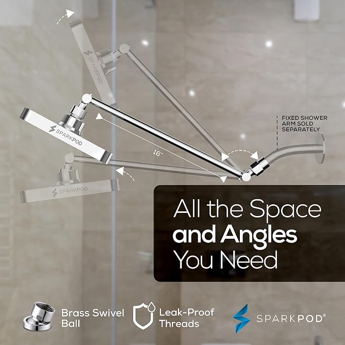 SparkPod Square Rain Shower Head - Image 5