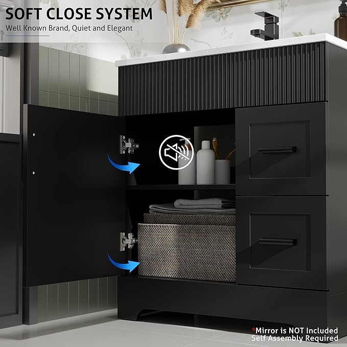 eclife 30" Bathroom Vanities Sink Combo - Image 6