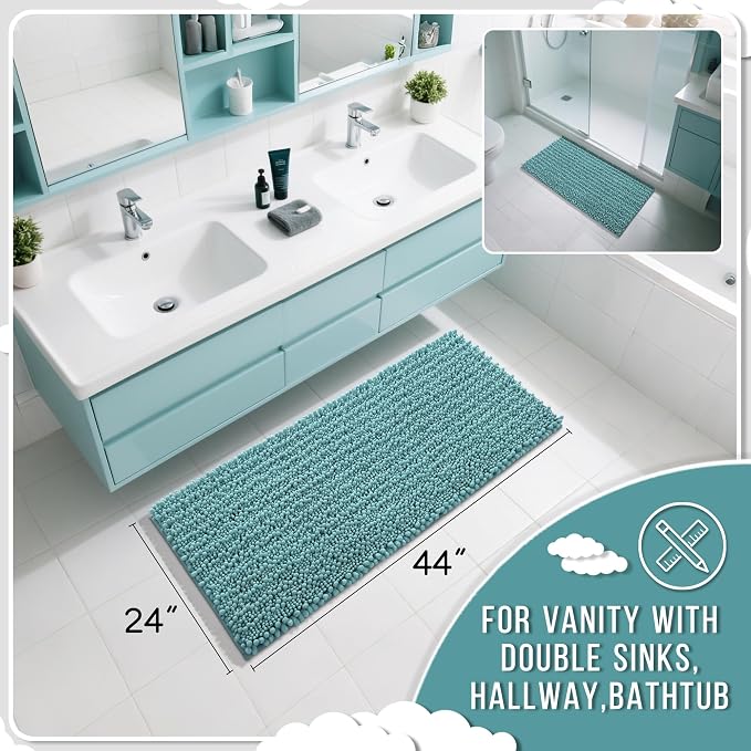 Yimobra Long Bathroom Rugs Non Slip Washable 44x24 Inch - Image 2