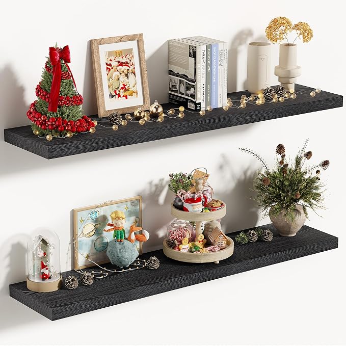 Vivelove 36 Inches Floating Shelves Wall Mounted, Living Room, Home Decor by VIVELOVE