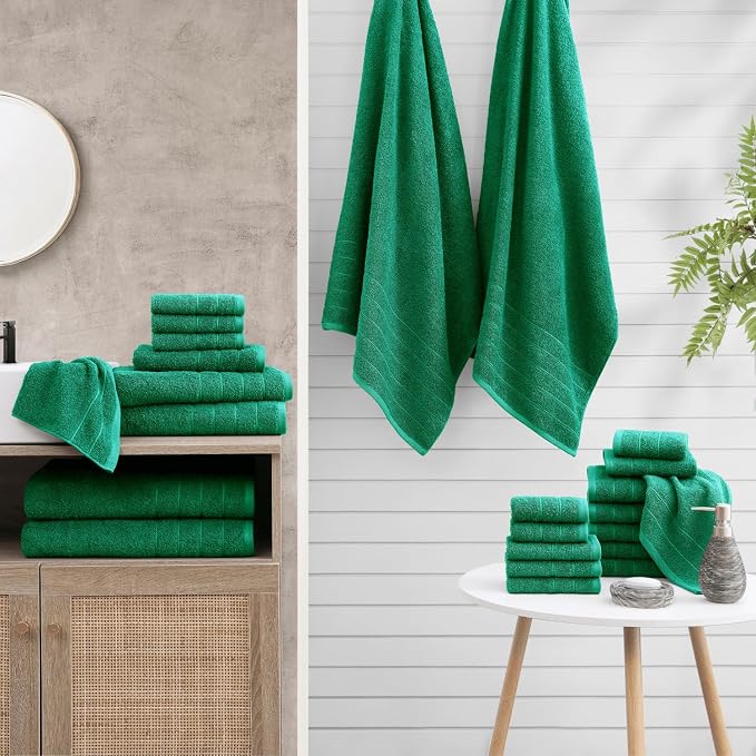 Casa Platino 100% Mercerized Cotton Bathroom Towel Set - Image 7