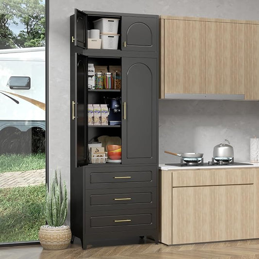 90" Pantry Kitchen Cabinet by For30YearsWehavespecializedinsteelfurniture