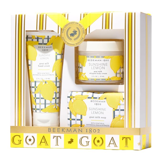 Beekman 1802 Best of the Zest Sunshine Lemon 3-Piece Bodycare Gift Set by Beekman1802