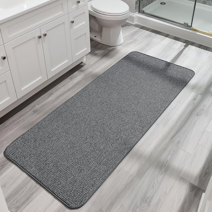 Bath Mat, Ultra Thin Bathroom Runner Rugs, Large Bath Mats by BosapDirect