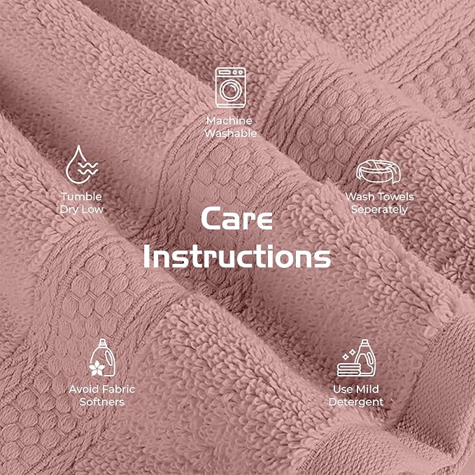 RIVERSIDE 12 Pack Premium 100% Cotton Face Washcloths, 550 GSM, 12 x 12 Inches - Image 6