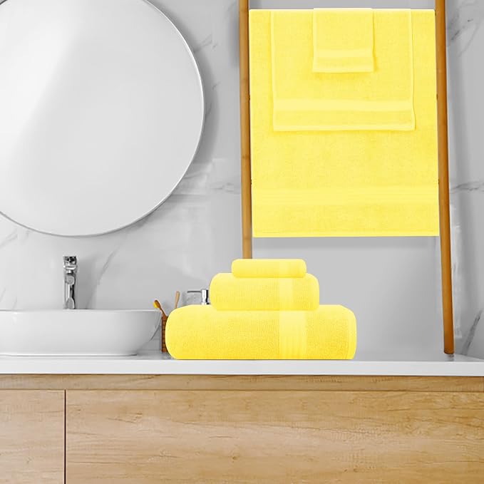 GLAMBURG Ultra Soft 8-Piece Towel Set - Image 4