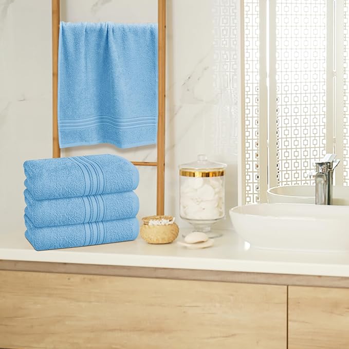 BOUTIQUO Ultra Soft Cotton 6 -Piece Hand Towel Set 16x24 Inch, Spa & General - Image 4