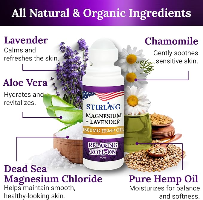 Stirling Lavender Roll On Lotion - Image 2