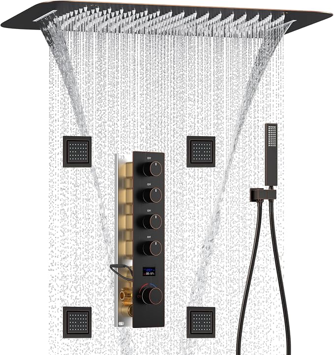 Oil Rubbed Bronze Digital Display Shower System by KATAIS