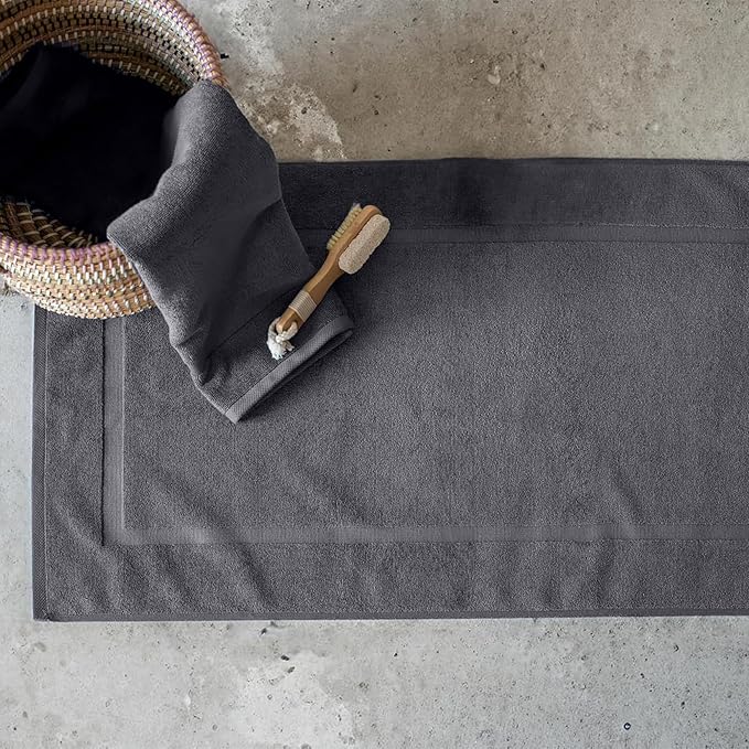 SALBAKOS 100% Turkish Cotton Bath Mat Set 2-Piece - Image 2
